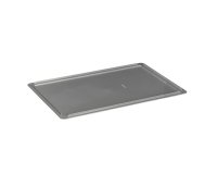 Coperchio per cassa industriale Europa - 60 x 40 x 2 cm - PP - grigio - Mobil Plastic