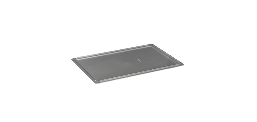 Coperchio per cassa industriale Europa - 60 x 40 x 2 cm - PP - grigio - Mobil Plastic