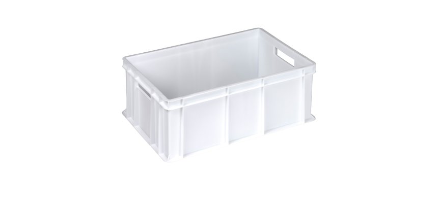 Cassa alimentare Europa - 60 x 40 x 22 cm - 42 L - HDPE - neutro - Mobil Plastic