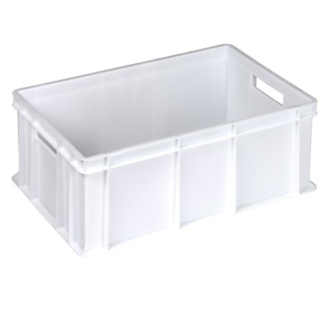 Cassa alimentare Europa - 60 x 40 x 22 cm - 42 L - HDPE - neutro - Mobil Plastic