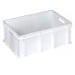 Cassa alimentare Europa - 60 x 40 x 22 cm - 42 L - HDPE - neutro - Mobil Plastic