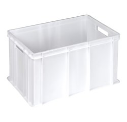 Cassa alimentare Europa - 60 x 40 x 32 cm - 64 L - HDPE - neutro - Mobil Plastic