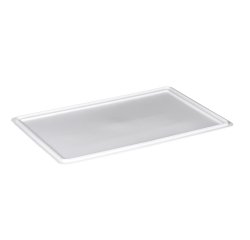 Coperchio per cassa alimentare Europa - 60 x 40 x 2 cm - PP - neutro - Mobil Plastic