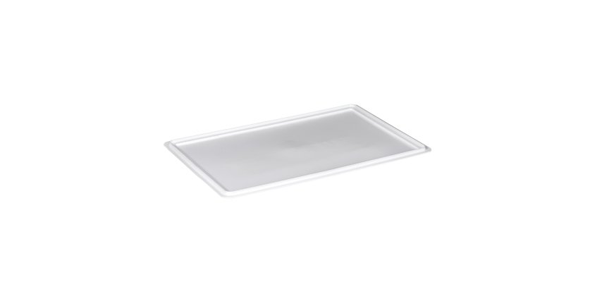 Coperchio per cassa alimentare Europa - 60 x 40 x 2 cm - PP - neutro - Mobil Plastic