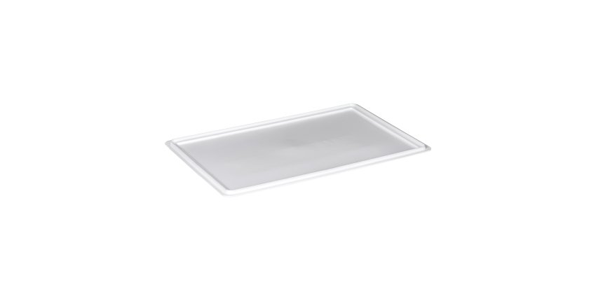 Coperchio per cassa alimentare Europa - 60 x 40 x 2 cm - PP - neutro - Mobil Plastic