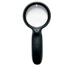 Lente di ingrandimento 1137 - diametro 7,5 cm - con led - nero - Lebez