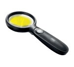 Lente di ingrandimento 1137 - diametro 7,5 cm - con led - nero - Lebez