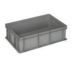 Cassa industriale Europa - 60 x 40 x 17 cm - 32 L - PP - grigio - Mobil Plastic