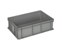 Cassa industriale Europa - 60 x 40 x 17 cm - 32 L - PP - grigio - Mobil Plastic