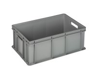Cassa industriale Europa - 60 x 40 x 22 cm - 42 L - PP - grigio - Mobil Plastic
