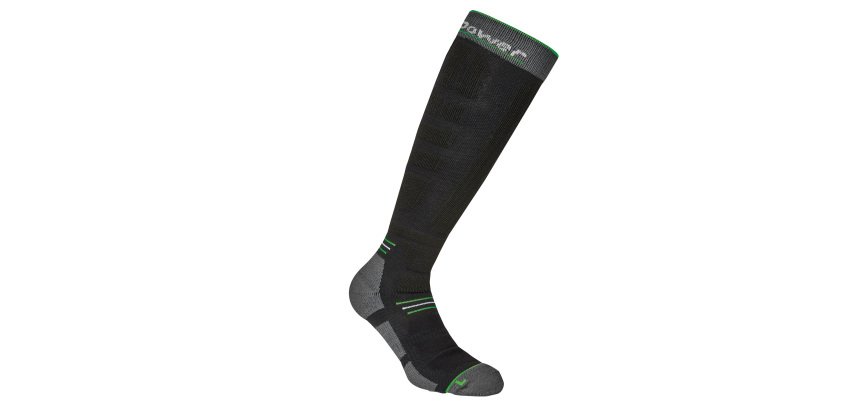 Calze lunghe tecniche Zenith - taglia S (36-39) - nero/verde fluo - U-Power - conf. 2 paia