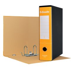 Registratore Essentials G75 - dorso 8 cm - protocollo 23 x 33 cm - giallo - Esselte