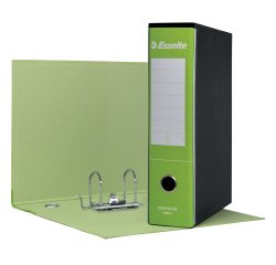 Registratore Essentials G75 - dorso 8 cm - protocollo 23 x 33 cm - verde chiaro - Esselte