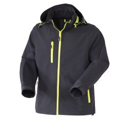 Giubbotto Softshell Rossini R Boost, antracite/giallo fluo