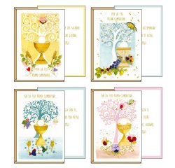 Biglietto auguri Comunione - 4 soggetti assortiti - Kartos