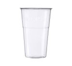 Bicchiere birra in PLA - 390 ml - trasparente - Dopla Green - conf. 20 pezzi