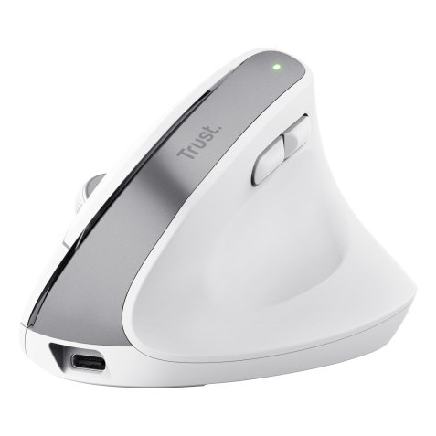 Mouse Ergonomico Bayo+ wireless - bianco - Trust