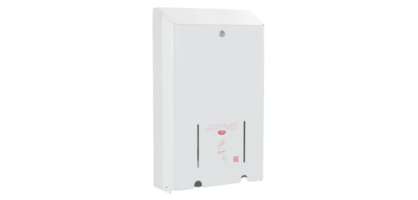 Dispenser assorbenti Artemis - 2 colonne - metallo verniciato - bianco - Mar Plast