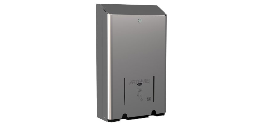 Dispenser assorbenti Artemis - 2 colonne - acciaio - inox lucido - Mar Plast