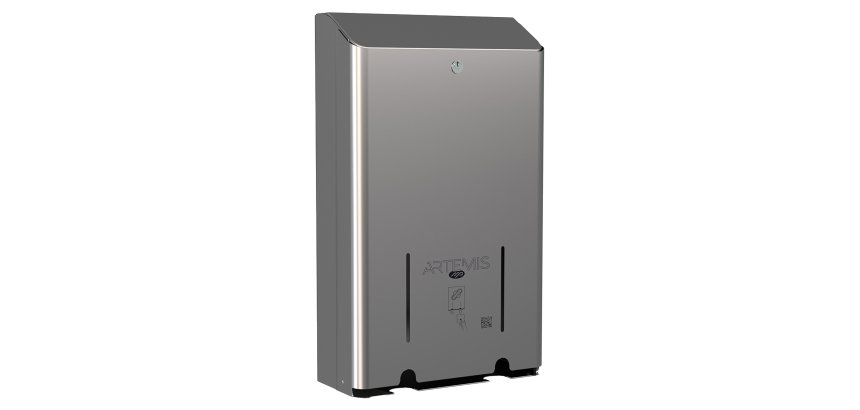 Dispenser assorbenti Artemis - 2 colonne - acciaio - inox lucido - Mar Plast