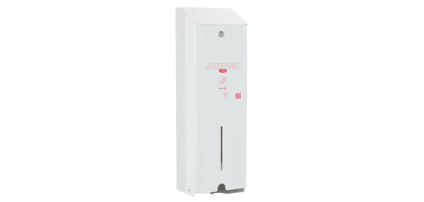 Dispenser assorbenti Artemis - 1 colonna - metallo verniciato - bianco - Mar Plast