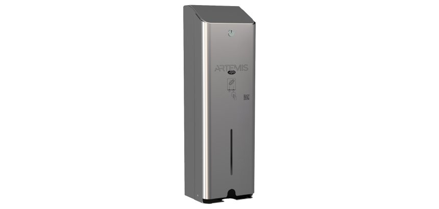 Dispenser assorbenti Artemis - 1 colonna - acciaio - inox lucido - Mar Plast