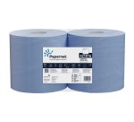 Bobina asciugatutto Superior - 3 veli - 19 gr - diametro 25 cm - 23,6 cm x 150 m - blu - Papernet