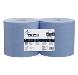 Bobina asciugatutto Superior - 3 veli - 19 gr - diametro 30 cm - 21,5 cm x 190 m - blu - Papernet