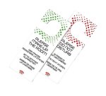 Appendiporta hotel "non disturbare" - cartoncino plastificato - Leone - conf. 20 pezzi