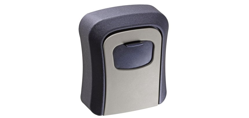 Cassetta di sicurezza per chiavi - combinazione meccanica - 9,5 x 11,5 x 4 cm - metallo - nero/grigio - Valex
