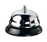 Campanello reception - diametro 10 cm - argento/nero - Leone