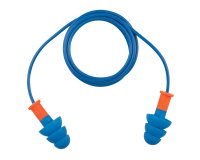 Tappi auricolari rilevabili - c/cordino - blu - Deltaplus - conf. 50 pezzi