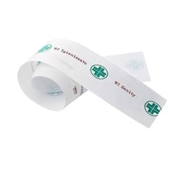 Strisce garanzia per WC - carta - bianco/verde - Leone - conf. 1000 pezzi