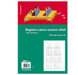 Registro carico/scarico rifiuti - 21,5 x 29,7cm - 100pg - E2868 RENTRI - Edipro