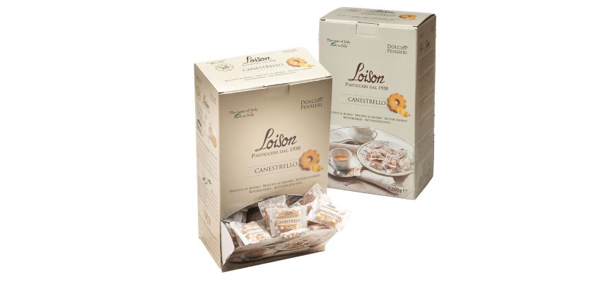 Dispenser biscotti Canestrello - 1250 gr - Loison - conf. 200 biscotti