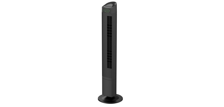 Ventilatore a torre Skyline - c/telecomando - 3 velocità - 65 W - 29 x 29 x 90,7 cm - nero - CFG