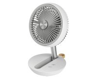 Ventilatore da tavolo Air Studio - ricaricabile - diametro 17 cm - grigio/bianco - CFG