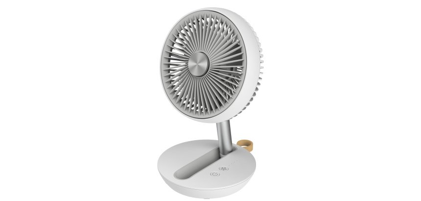 Ventilatore da tavolo Air Studio - ricaricabile - diametro 17 cm - grigio/bianco - CFG