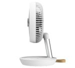 Ventilatore da tavolo Air Studio - ricaricabile - diametro 17 cm - grigio/bianco - CFG