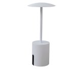 Lampada da tavolo Rocket - a led - alluminio - bianco - King Collection