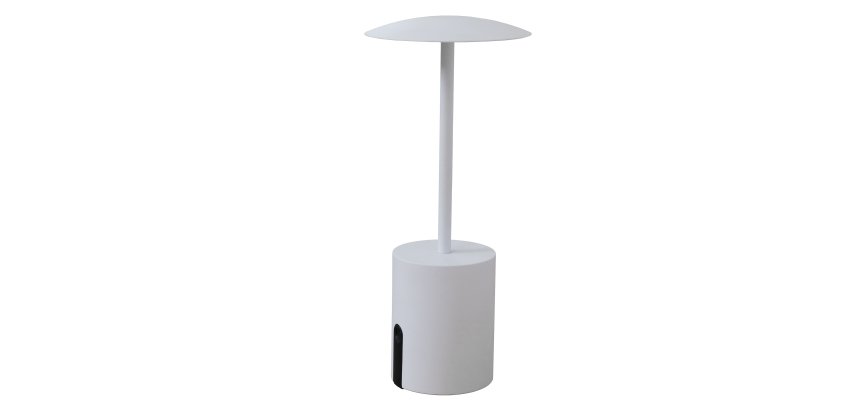 Lampada da tavolo Rocket - a led - alluminio - bianco - King Collection