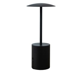 Lampada da tavolo Rocket - a led - alluminio - nero - King Collection