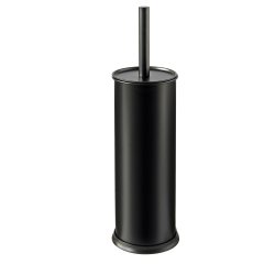 Portascopino Vic - diametro 9,5 cm - altezza 40 cm - acciaio inox - nero satinato - Perfetto