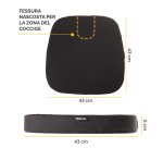 Cuscino Breyta Comfort - 6 x 43 x 43 cm - in tessuto - nero - Fellowes