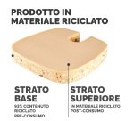 Cuscino Breyta Comfort - 6 x 43 x 43 cm - in tessuto - nero - Fellowes