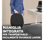 Cuscino Breyta Comfort - 6 x 43 x 43 cm - in tessuto - nero - Fellowes