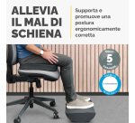 Cuscino Poggiapiedi Breyta - 10 x 45 x 30 cm  - nero - Fellowes
