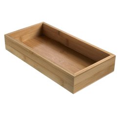 Contenitore buffet - 15,3 x 30,6 x 5 cm - bamboo - naturale - Leone