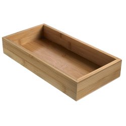 Contenitore buffet - 15,3 x 30,6 x 5 cm - bamboo - naturale - Leone