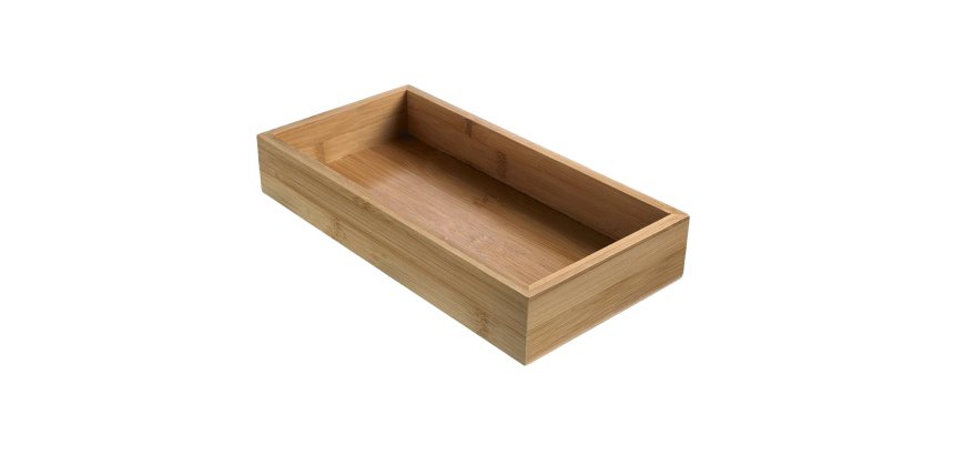 Contenitore buffet - 15,3 x 30,6 x 5 cm - bamboo - naturale - Leone